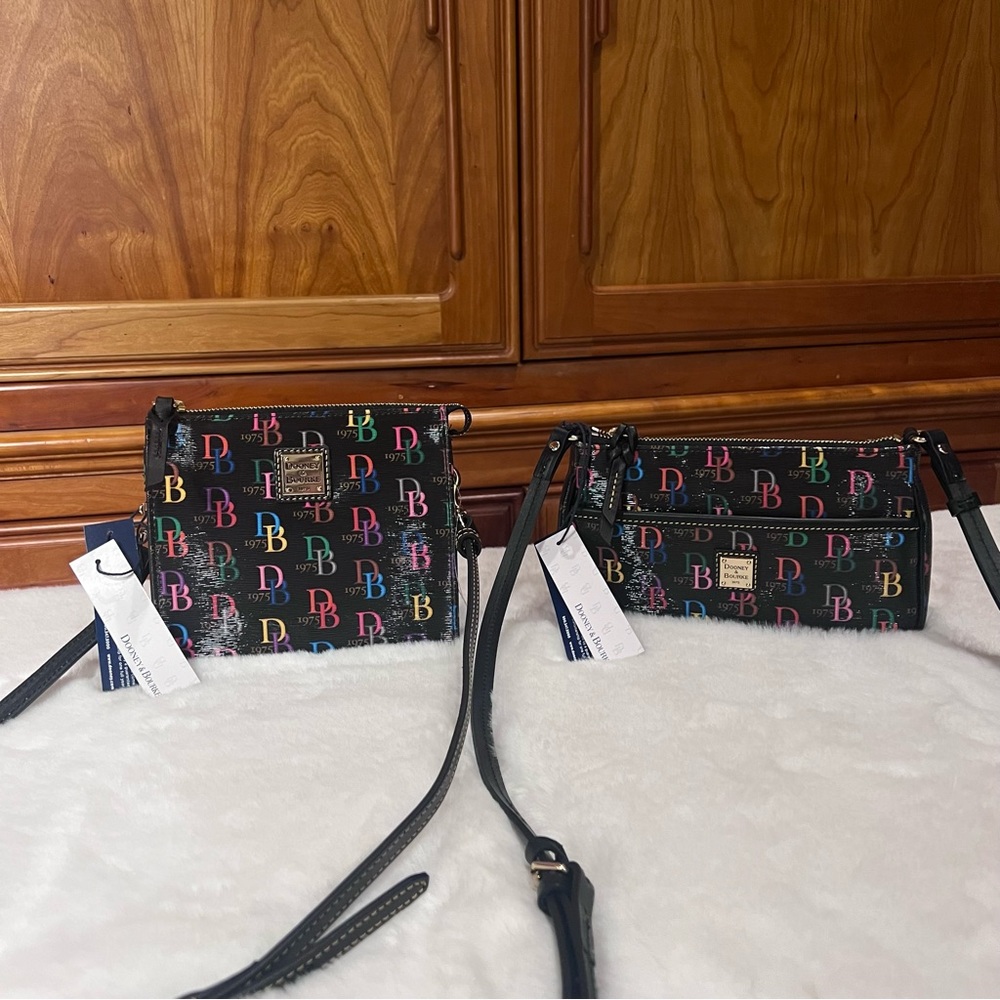 NWT 2x Dooney & Bourke Crossbody Bundle Set Lola Pouchette Janine Crossbody Bag